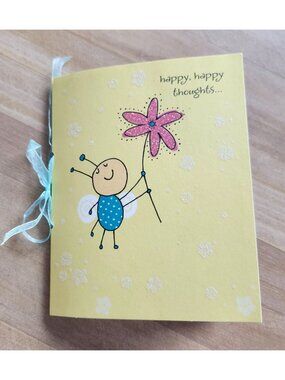 Happy Thoughts Junk Journal Handmade 60 pages